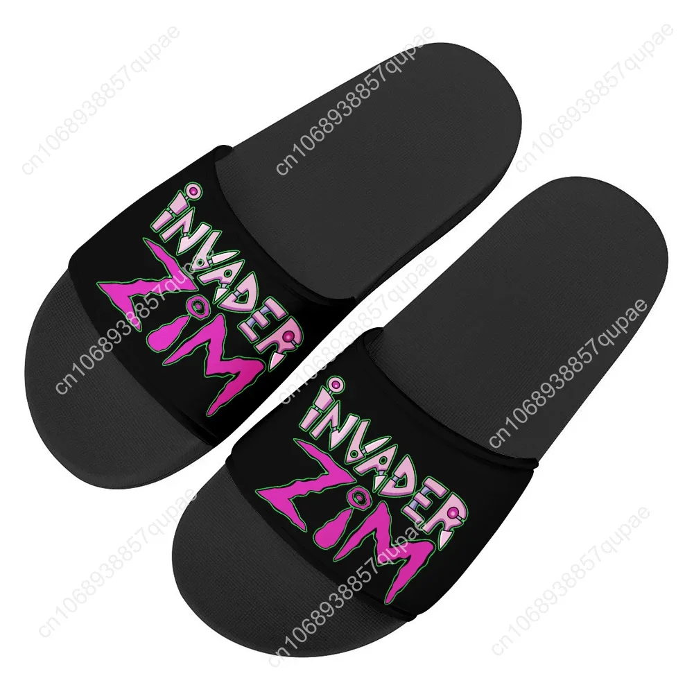Zim Anime Slippers Home Water Shoes Cute Cartoon Invader Men Women Teenagers Beach Pool Sandals Custom Made Summer Slipper Soft