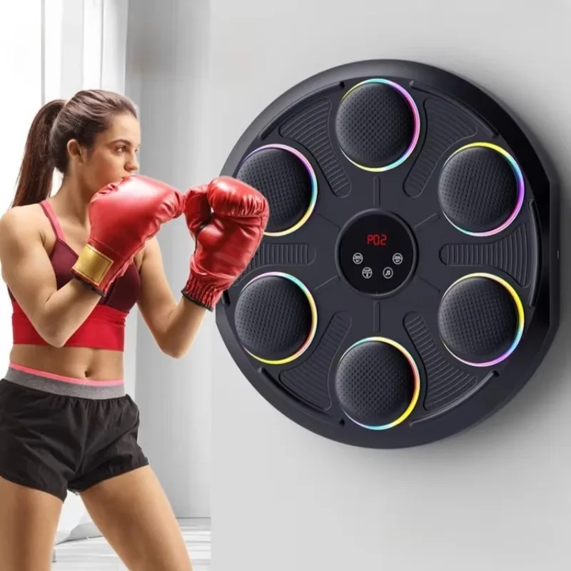 New Arrival Musical Boxing Target Machine Wall Mount Sport Training Agility Reaction Smart Music Boxing Punch Machine