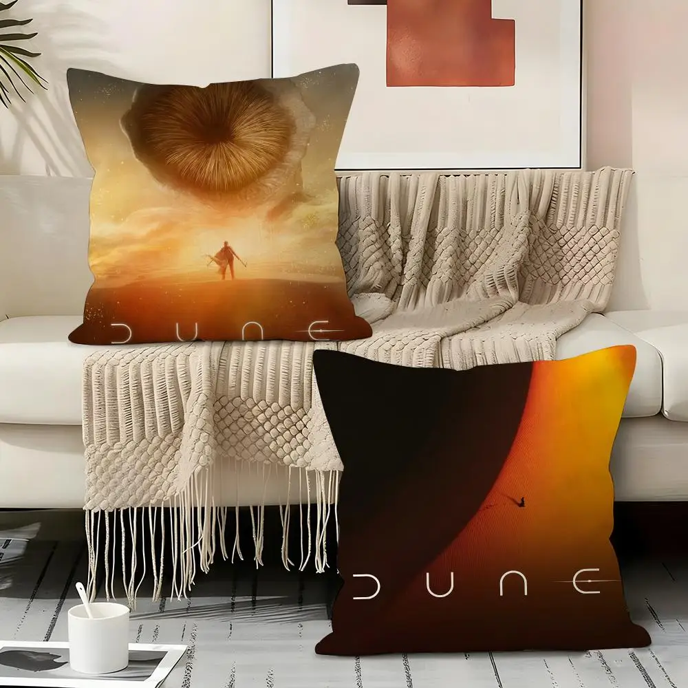 Classic Movie D-Dune Cushion Cover Organic Linen Square Pillow Case Durable Non-Allergenic And Kind To Skin
