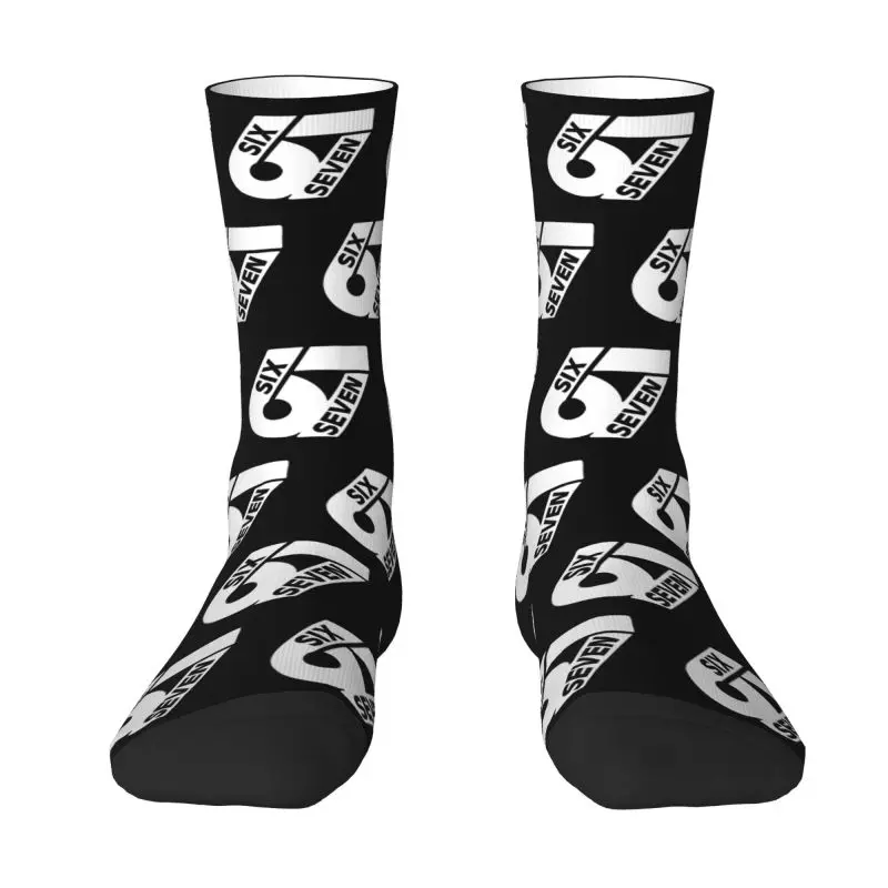 

Custom Fashion 67 Six Seven Brainrot Socks Men Women Warm 3D Printing Funny Number Sports Football Socks
