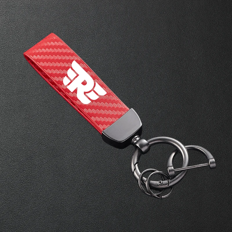 For Royal Enfield Himalayan 450 411 Hunter Meteor Classic 350 500 Interceptor 650 Carbon Fiber Patterned Motorcycle Keychain