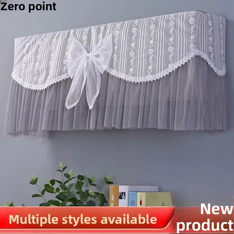 

Universal Lace Air Conditioner Dust Cover Hanging Type Bedroom 15P Windproof Curtain Air Conditioning Hanging Machine Cover Case