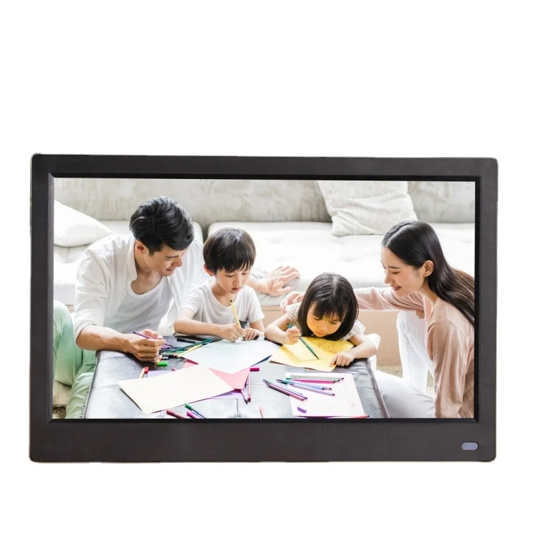 Good quality square video digital photo frame 12.5 inch fhd led display picture with holder remote photo digital frames