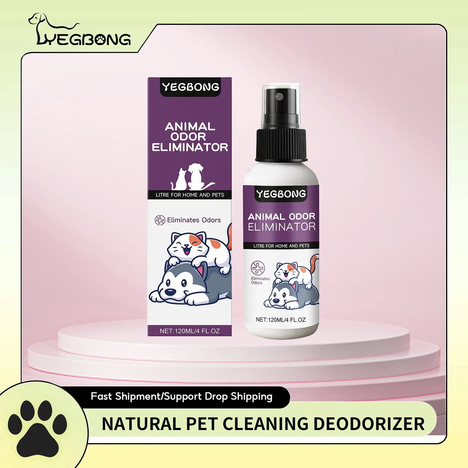 

Pet Deodorizing Spray Effectively Eliminating Urine Odor Long-Lasting Fragrance Friendly Formula Natural Pet Cleaning Deodorizer