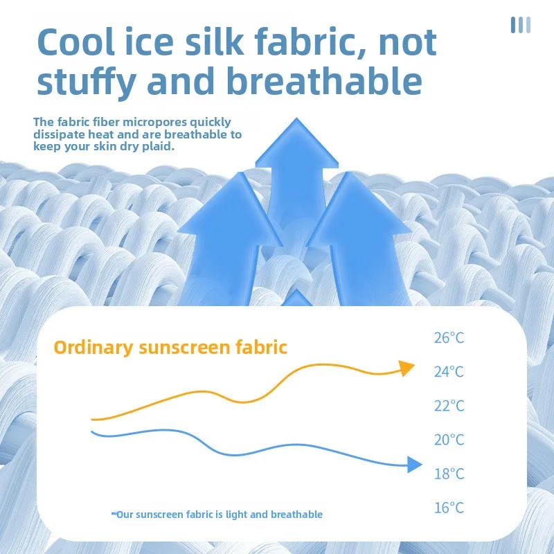 Летний солнцезащитный крем, рукав из ледяного шелка, рукав со льдом, дышащий рукав для солнечных ожогов, с открытым пальцем, не выпадающий шелковый рукав со льдом