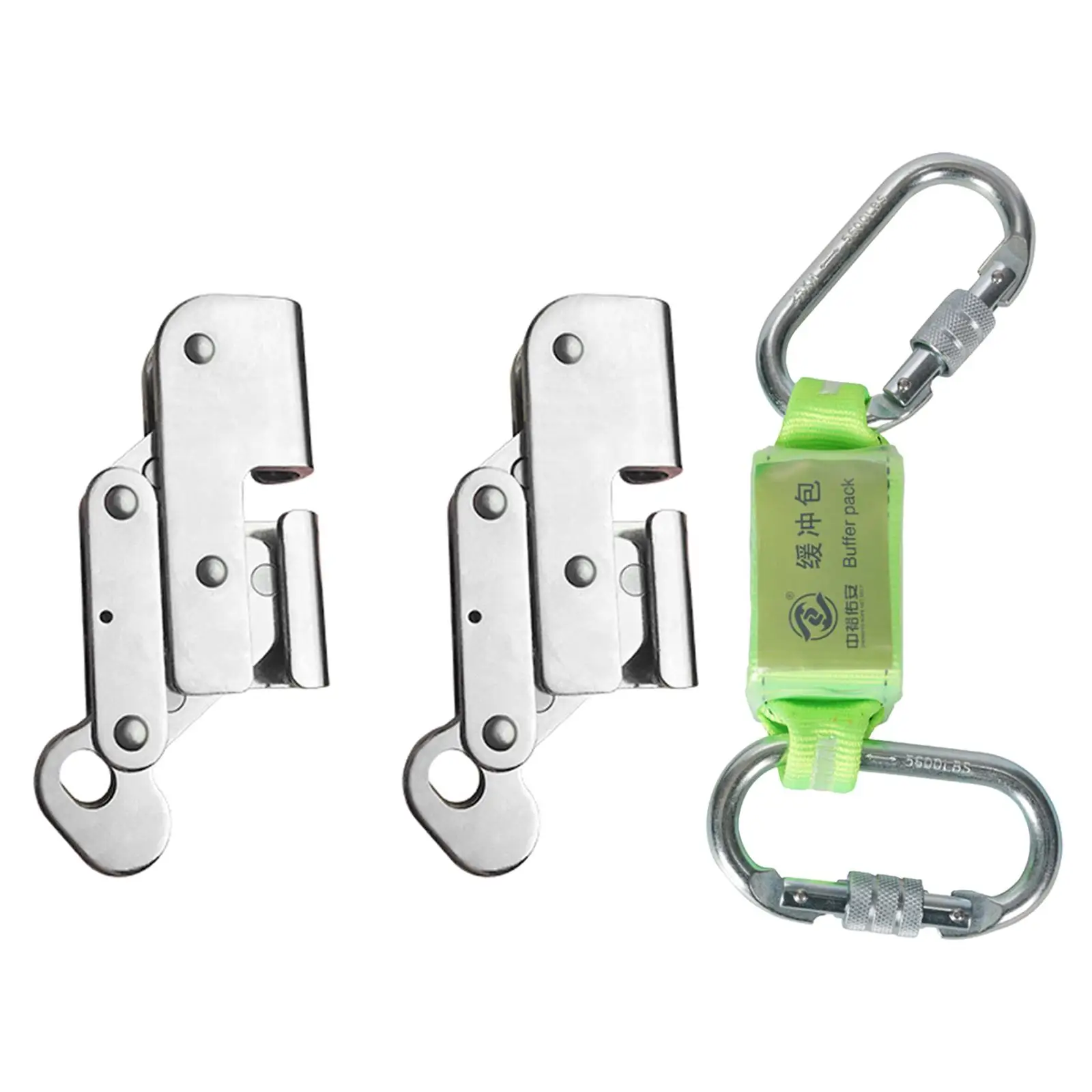 Alloy Steel Rope Grab Limiter Mountaineering 15KN Heavy Duty Self Locking Fall