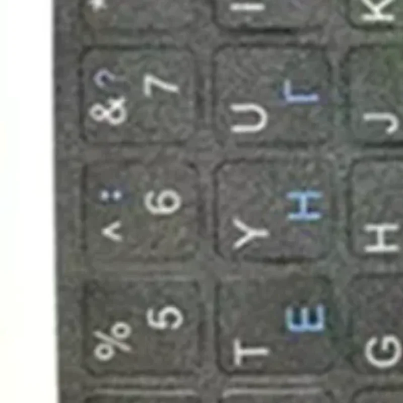 Ukraine Language Ukrainian Keyboard Sticker Durable Alphabet Black Background For PC Laptop Accessorie Computer Keyboard
