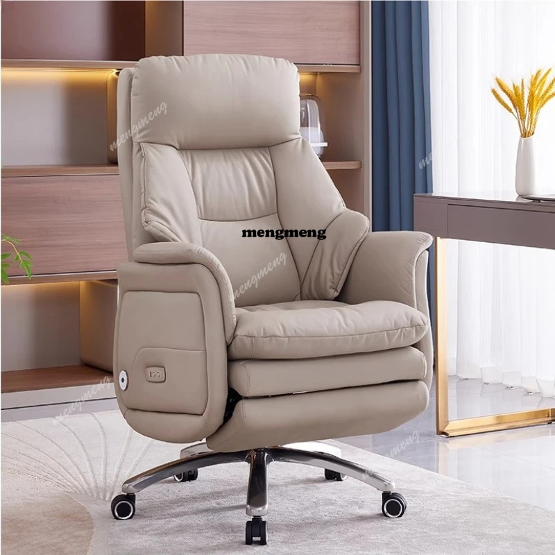 

R Leather electric massage ergonomic chair reclining heating comfortable sedentary Computer office chair gaming chairs Armchair