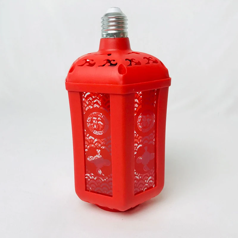 فانوس شخصية "فو" محمول جديد e27 برغي من النوع الدوار لمهرجان الربيع "فو" فانوس ديكور جو احتفالي