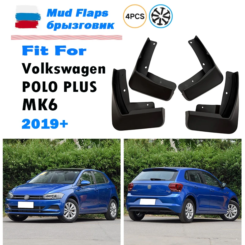 

FOR VOLKSWAGEN VW POLO PLUS MK6 Mudguard Fender Mud Flap Guards Splash Mudflaps Car Accessories 4pcs 2019-now