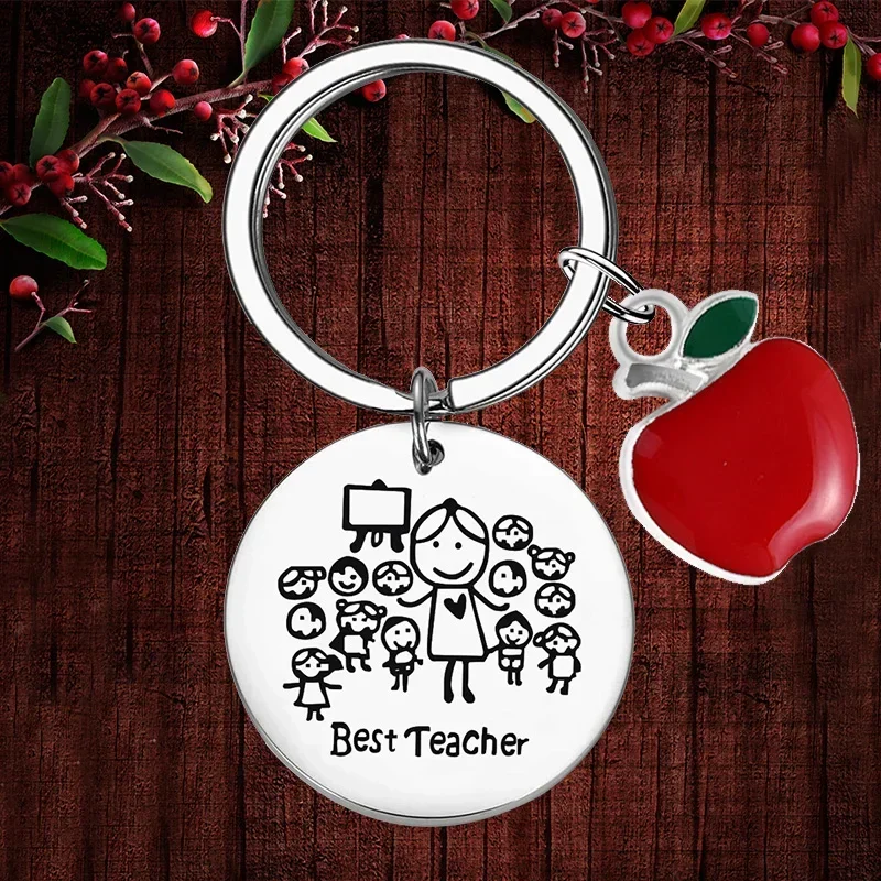 Charm Best Teacher Gifts Keychain Teacher Appreciation Gifts Key chain Keyring Holder