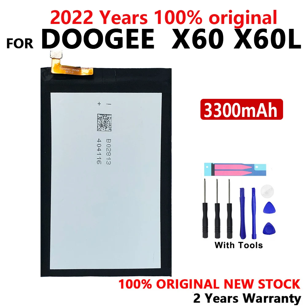 

100% Original 3300mAh X 60 Phone Battery For Doogee X60 X60L Phone High Quality Rechargeable Batteries With Free Tools