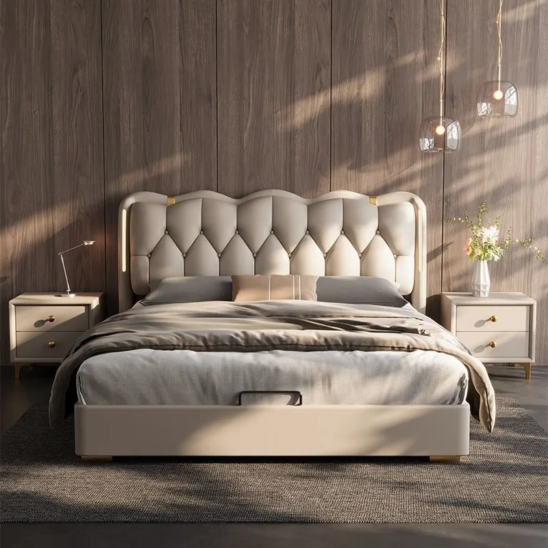 

Upholstered Headboard Beds Twin Unique Frame Storage Beds Luxury Modern Muebles Para Dormitorio Home Furniture Accessories