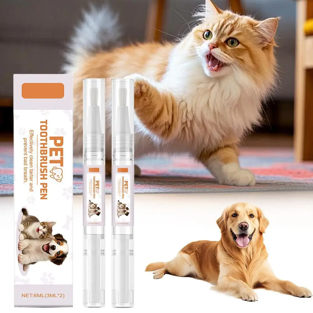 

Pet Teeth Cleaner Pen Cats Tartar Dental Stones Remover Fresh Bad Breath Deodorant Reduce Tooth Calculus Dog Oral Cleaning Pen