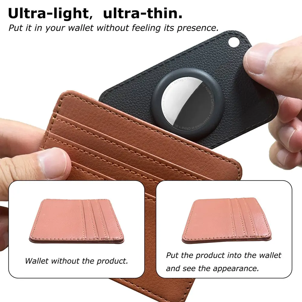 Ultra-Slim TPU Protective Case for Airtag Holder Key Bag Wallet Card Holder Anti-loss Device Air Tag Tracker Accessories