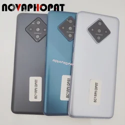 Middle Frame Bezel For Infinix Zero 8 X687 Battery Cover Back Rear Door Housing Side Volume Button Camera Lens Frame Holder