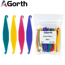 50/10Pcs Disposable Dental Orthodontic Elastic Bands Placer for Braces Tooth Rubber Ligature Ring Dentistry Accessories Tool