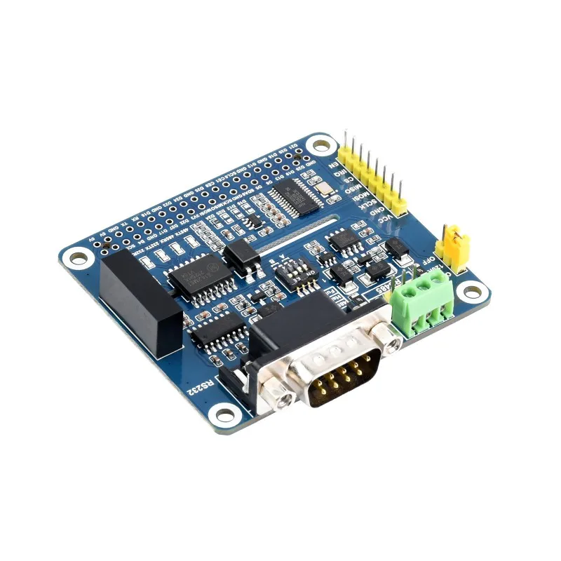 

Waveshare Изолированная Расширительная шляпа RS485 RS232 для Raspberry Pi, управление SPI