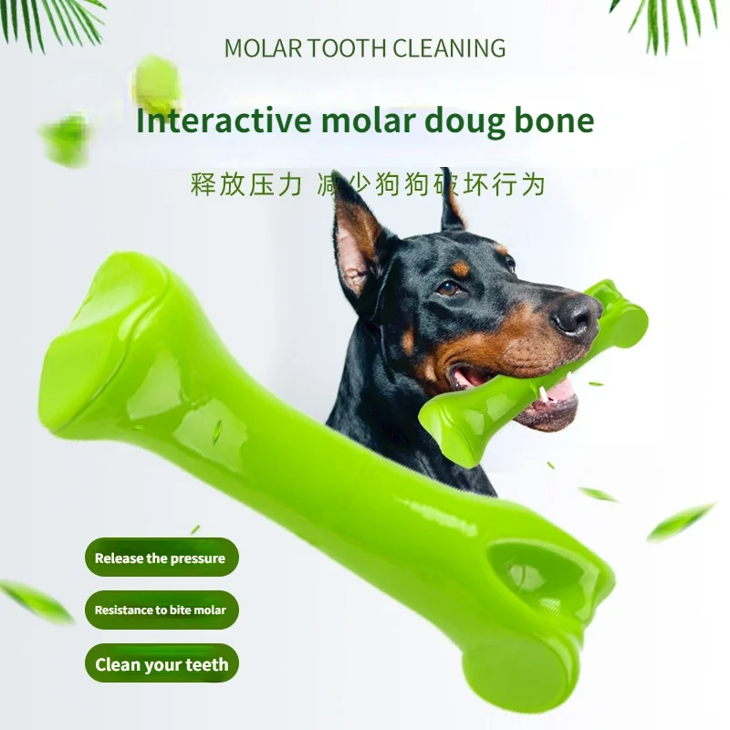 Pet toys nylon bite beef flavored molar rod bone large breed dogs bite resistance exercise toys teeth in your gums pet products