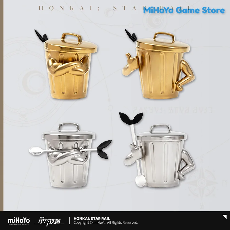 

[Genuine] Interesting Cup MiHoYo Official Honkai Star Rail Coffee Mug Original Lordly Trashcan Theme Series Mug Set Gifts ﻿