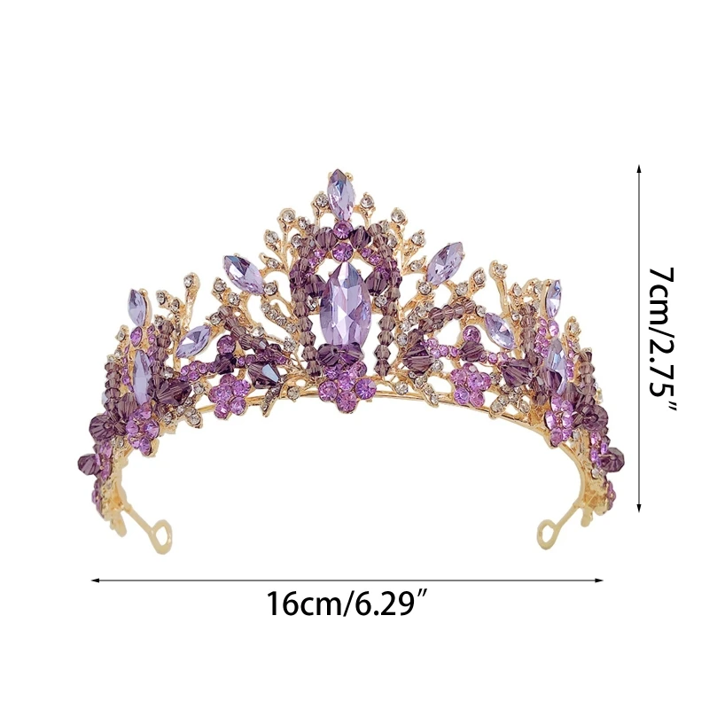 Королева Корона Свадебная Тиара для невесты Кристалл День рождения Пром Костюм Головные уборы
