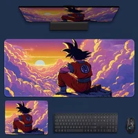 Alfombrilla de Ratón de Cuero Extra Grande de Dragon Ball, Alfombrilla de Teclado de Computadora con Diseño de Son Goku, Alfombrilla Antideslizante para Juegos, Alfombrilla Especial para Deportes Electrónicos