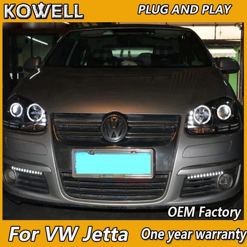 Car Styling for VW Jetta Headlight 2006-2010 Jetta MK5 Head Light DRL Turn Signal Low High Beam Projector Lens