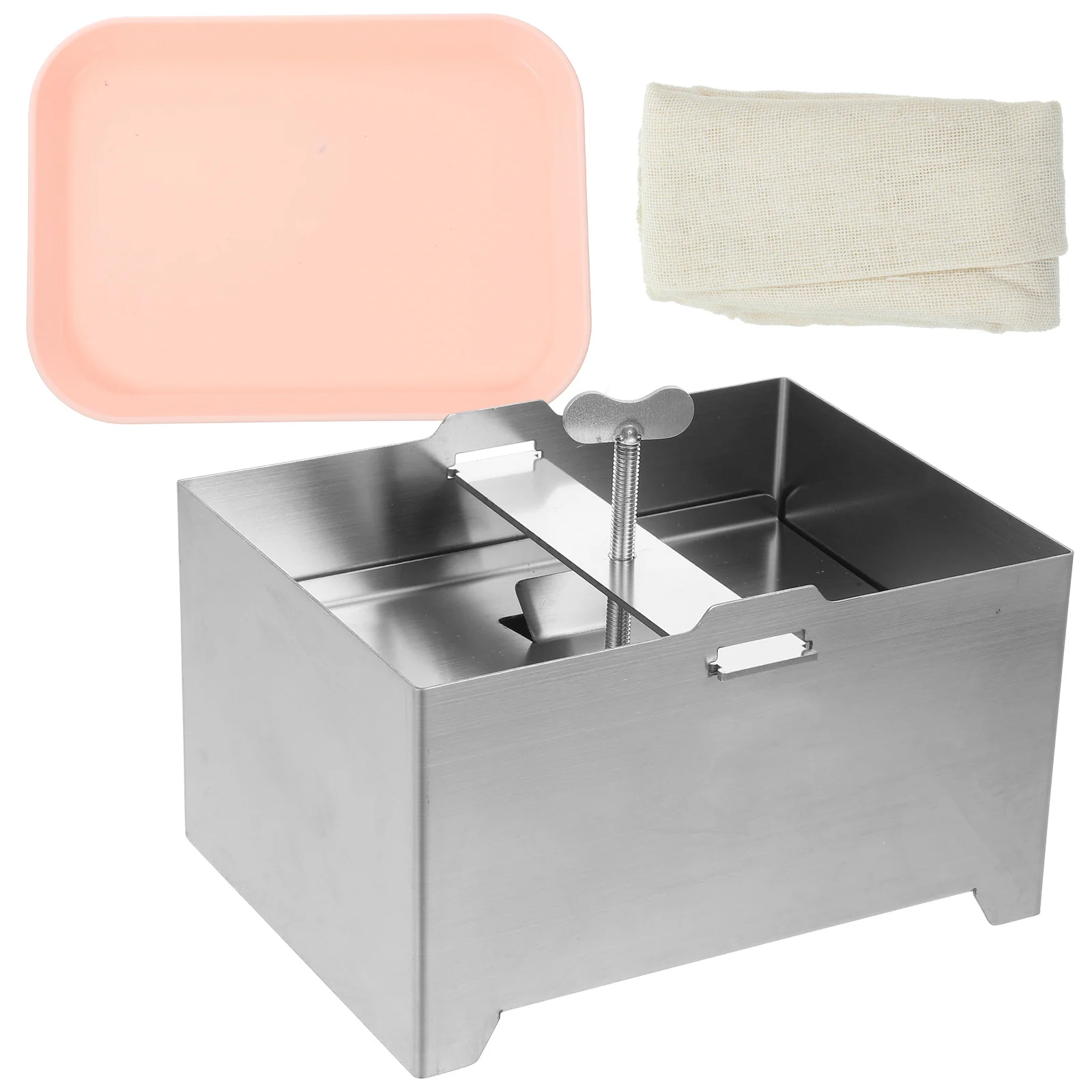 

Stainless Steel Tofu Maker Mold Sturdy DIY Home Tofu Presser Smooth Washable Bean Curd Making Tool Kitchen Bean Curd Making Mold