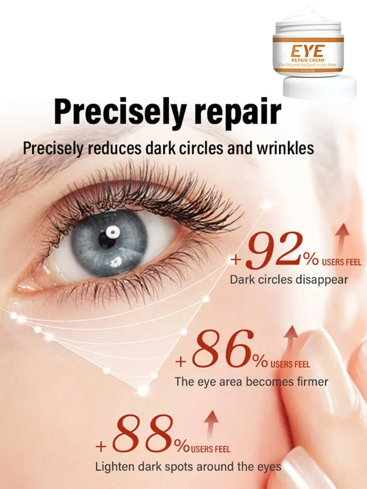 Instant Firm Eye Cream Wrinkle Removal Lifting Tighten Remove Eye Bags Dark Circles Moisturize Peptide Eye Cream