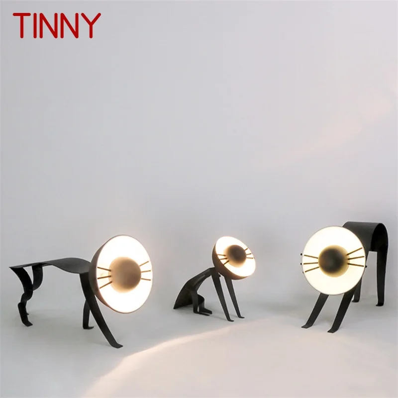 

TINNY Nordic Table Lamp Contemporary Creative Black Cat LED Desk Light Decorative For Home Living Room Bedroom