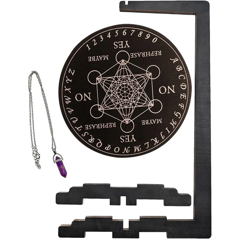 Espositore per pendolo ABAE, supporto per pendolo con pietre ornamentali, espositore in cristallo per gioielli, per la configurazione della lettura