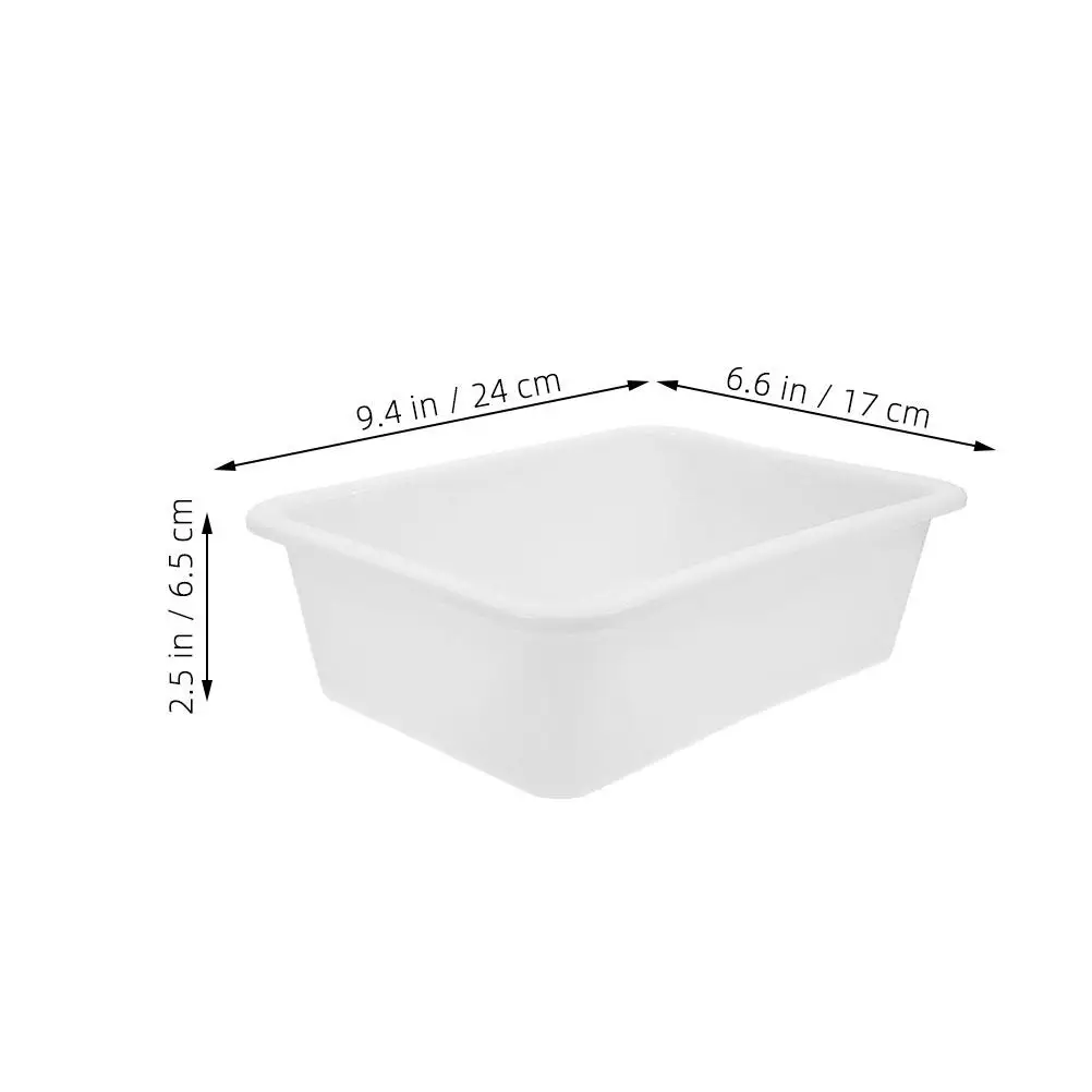 4Pcs Leak Proof Laboratory Tray Corrosion Resistant Plastic Rectangular Reagent Tray for Science Teaching Lab Equipment Storage
