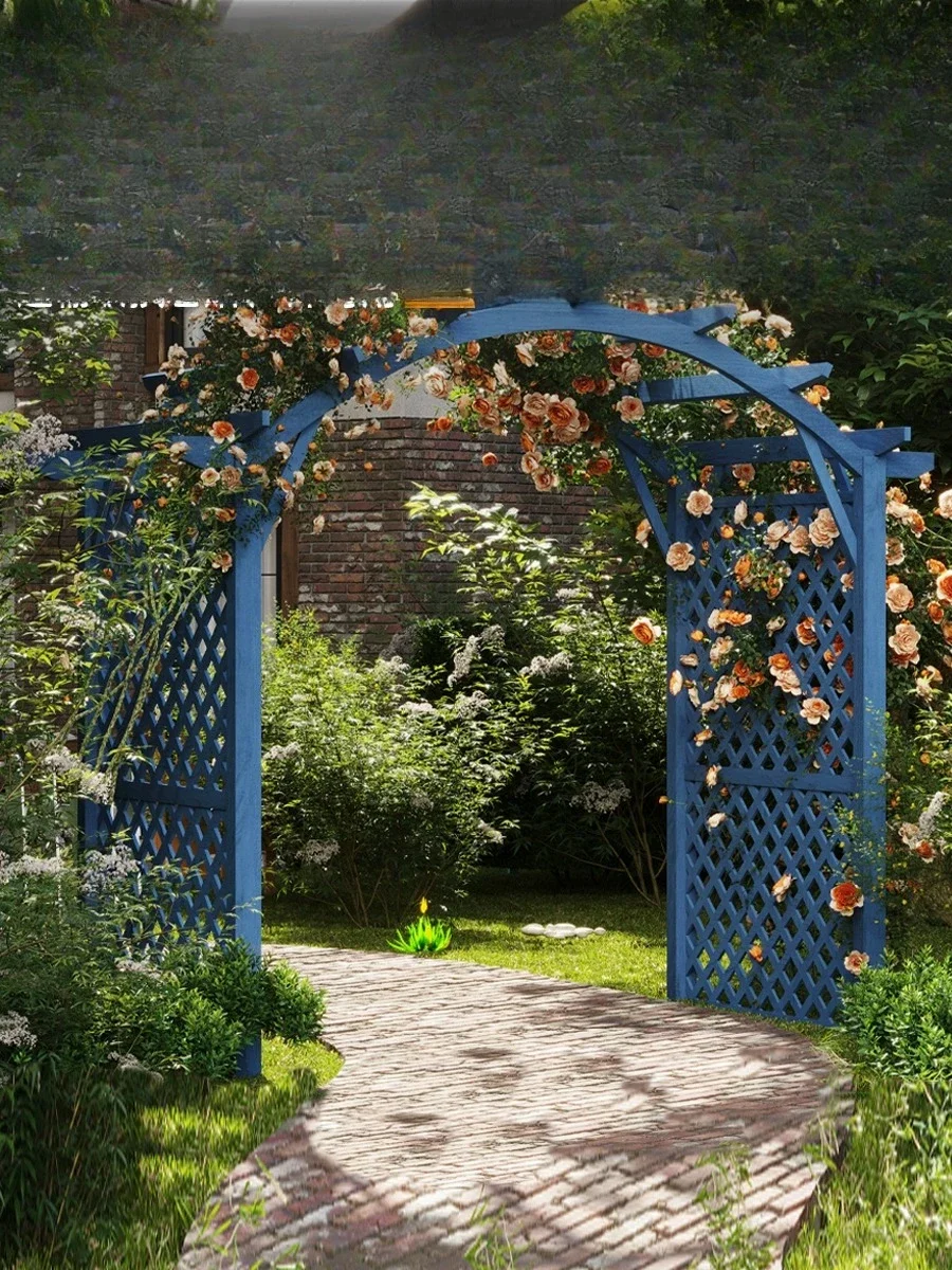 

Антисептическая деревянная арка, подставка для цветов, открытый сад, восхождение, подставка для виноградной лозы, подставка для виллы из цельного дерева, подставка для винограда, двор, открытый