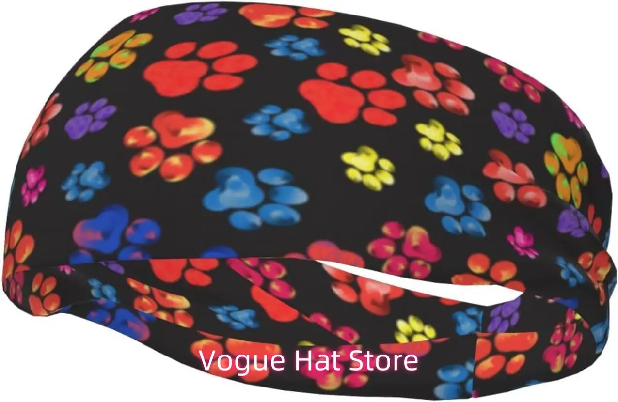

Cute Dog Paw Sweatband Headband for Soft Headband Hair Bands Unisex Outdoor Sport Headbands
