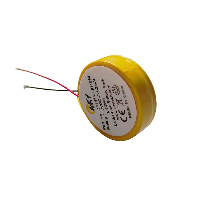 3.7V Replacement CP1654 LIR1654 Battery 60mAh For Bose soundsport Pulse SoundSport Wireless