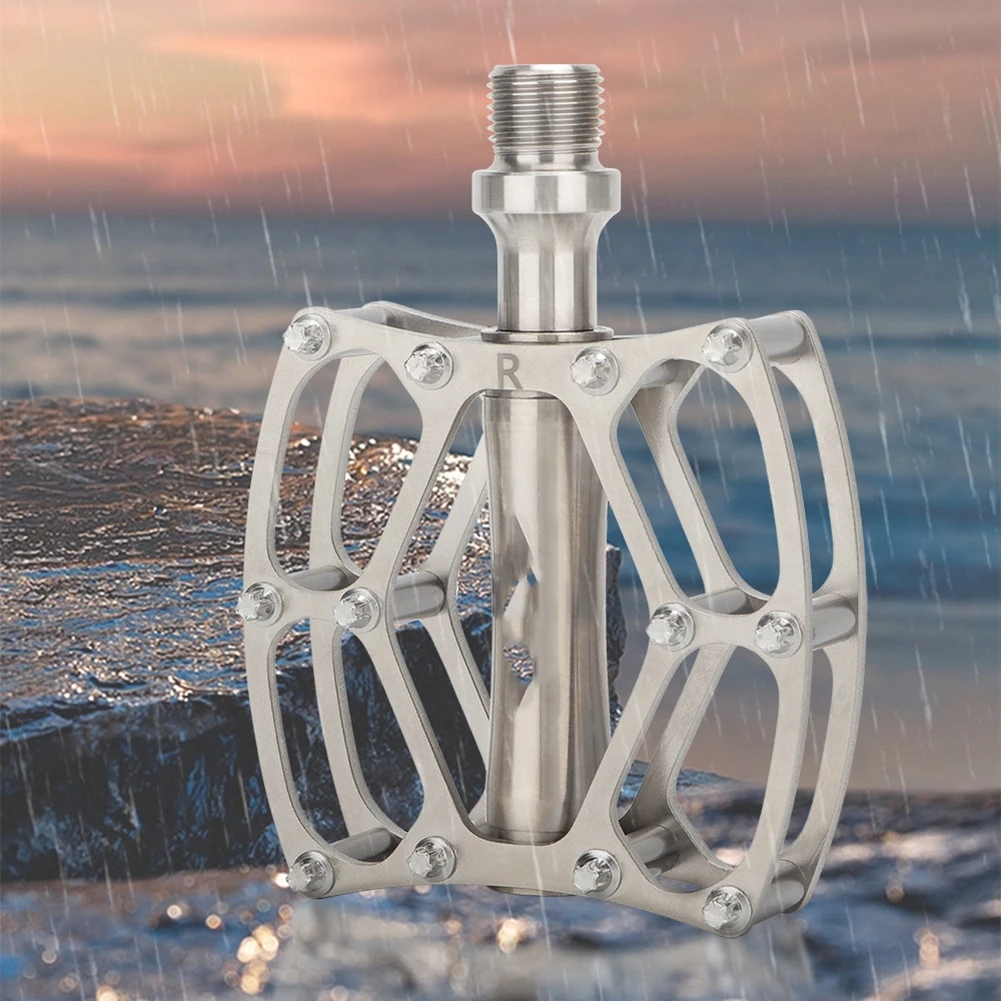 

Пара велосипедных педалей из сплава, складные, быстросъемные, с резьбой 14 мм, для шоссейных велосипедов, запчасти для велосипедов