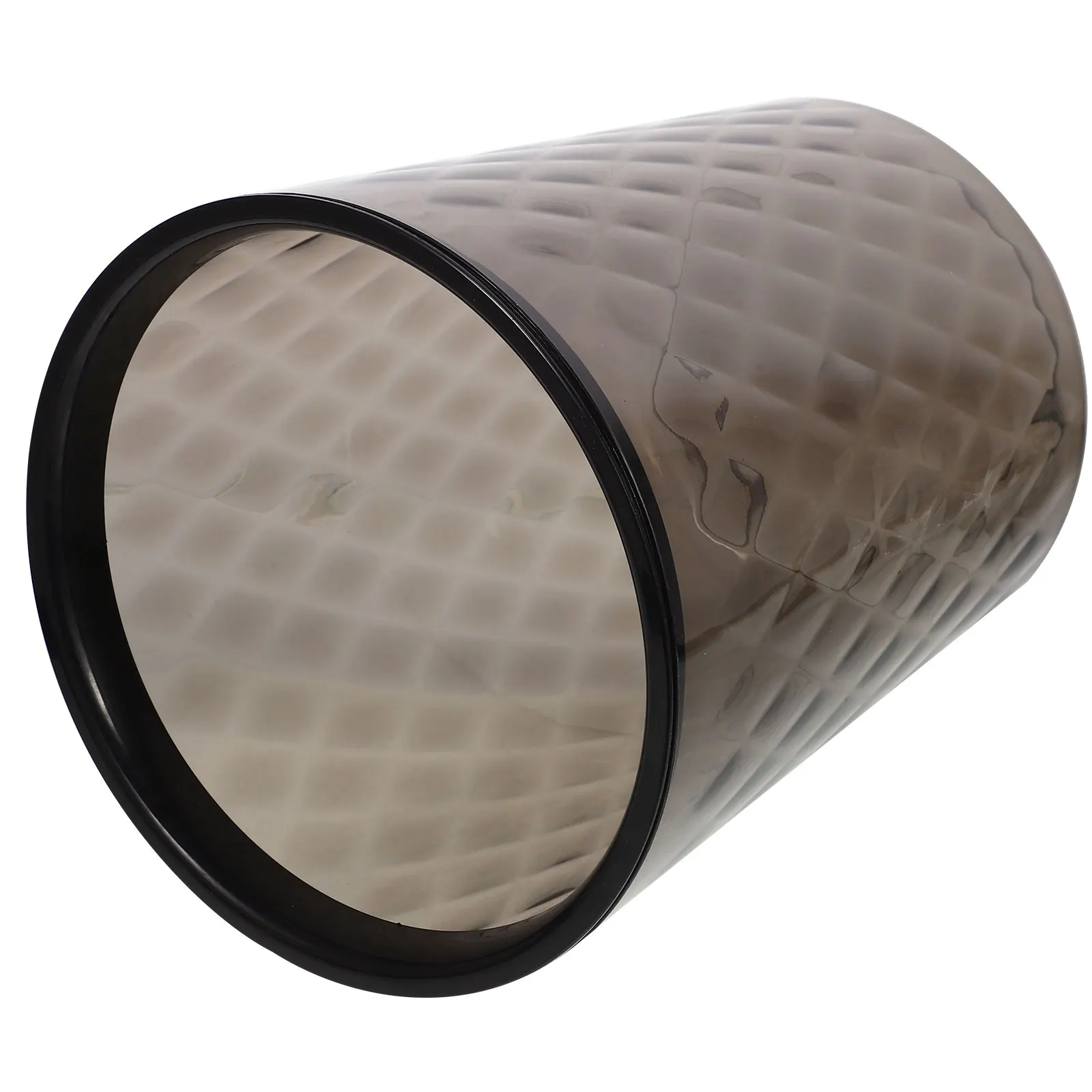 

Clear Trash Can No Lid Modern Simple Design Large Capacity for Kitchen Bathroom Bedroom Living Room Home Office Plastic Waste