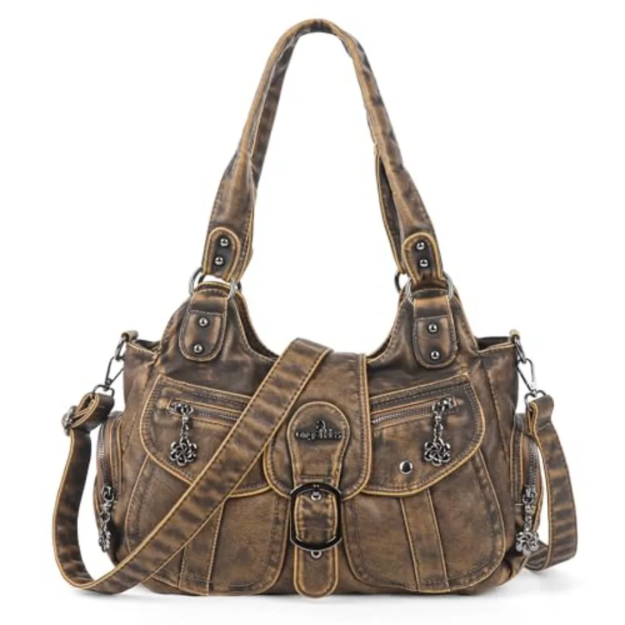 

Angel Kiss Hobo Bags for Women Vegan Leather Shoulder Purses and Handbags Ladies Roomy Tote Bags Purse with Crossbody Strap