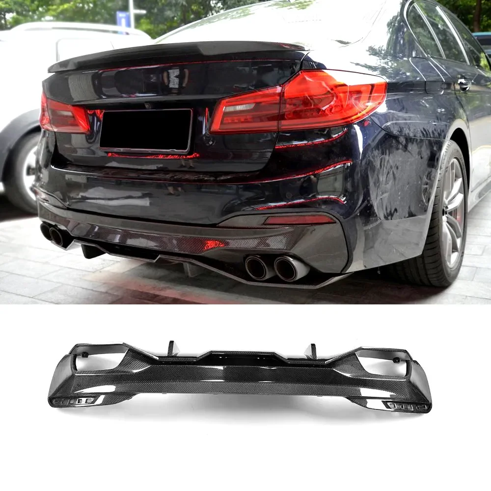 

Suitable for BMW 5 Series G30 G31 G38 520I 530I 540I M- Sporty 2018-2020 G30 Carbon fiber rear bumper diffuser lip