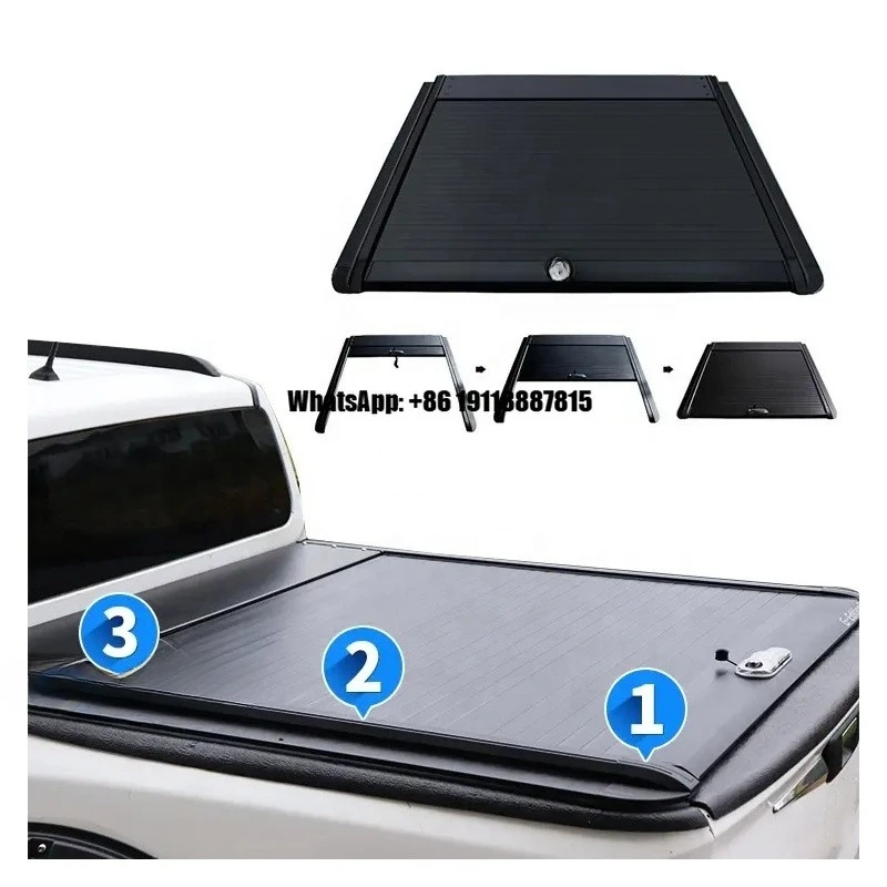 

Benext 4X4 High Quality Hard Aluminum Pickup Truck Cover Retractable Tonneau Cover for 2019 for dodge Ram 1500
