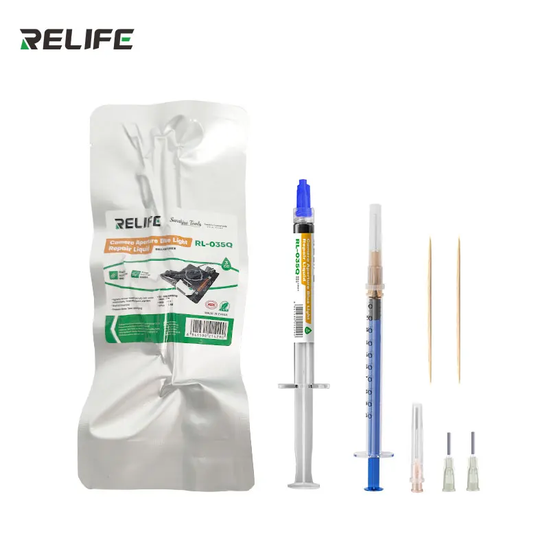 RELIFE RL-035Q Camera Lens Blue Light Repair Liquid Fast Curing Easily Conceals Scratches for Camera Repair Fixing