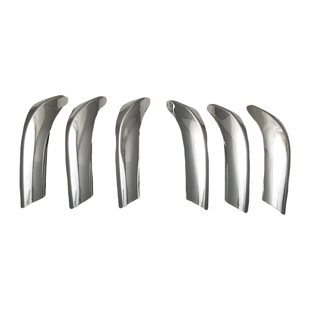 

Chrome Silver Front Grille Moulding Cover Trim For Toyota Land Cruiser Prado Fj150 2018 - 2021 Car Accessories Exterior Decorate