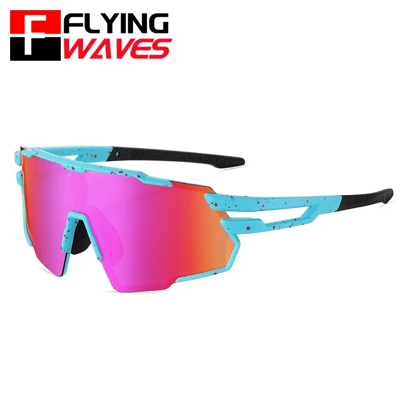 Flying wavees profissional ciclismo óculos de sol para homens mulheres proteção uv polarizado esportes óculos beisebol ciclismo correndo glof