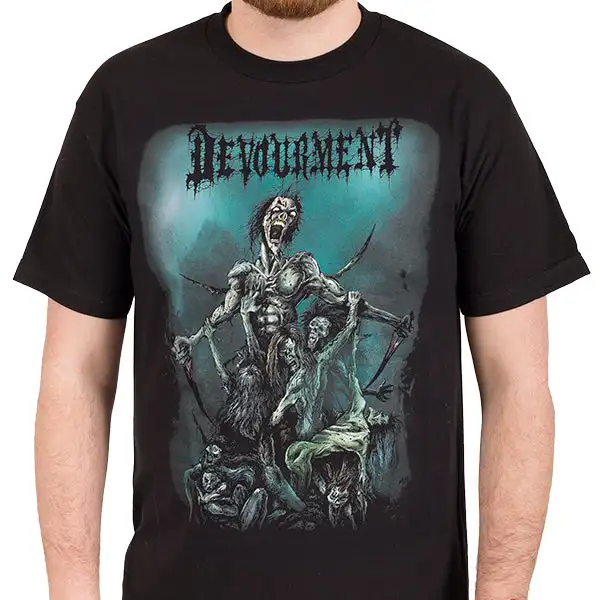 Fit Devourment Band Graphic Cotton T-shirt Unisex Summer Short Sleeve Fashion Brand Tee Luxury Casual Vintage Retro Top