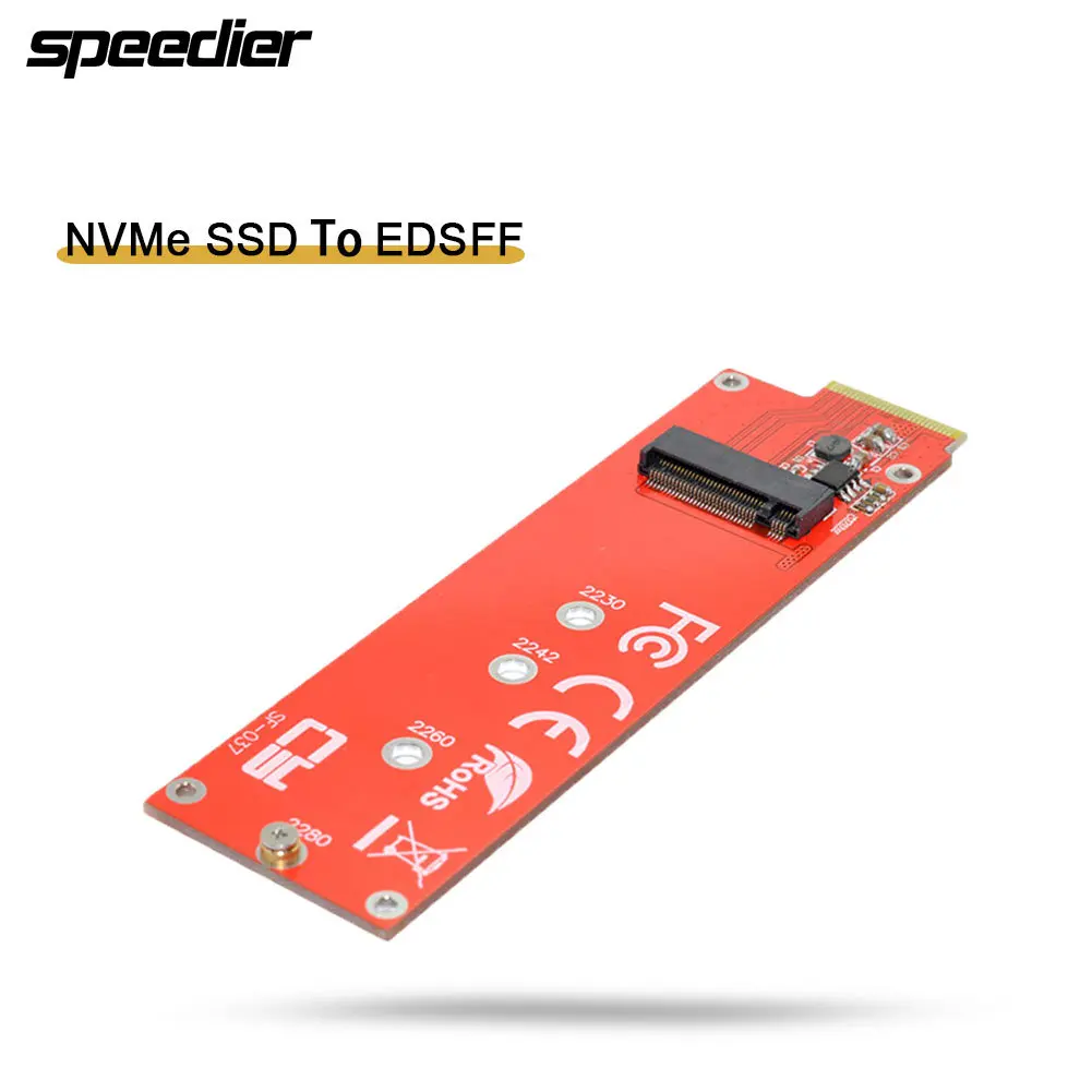 

NVMe NGFF M-key 4X Host Adapter To Ruler 1U GEN-Z EDSFF Short SSD E1.S Carrier Adapter Card