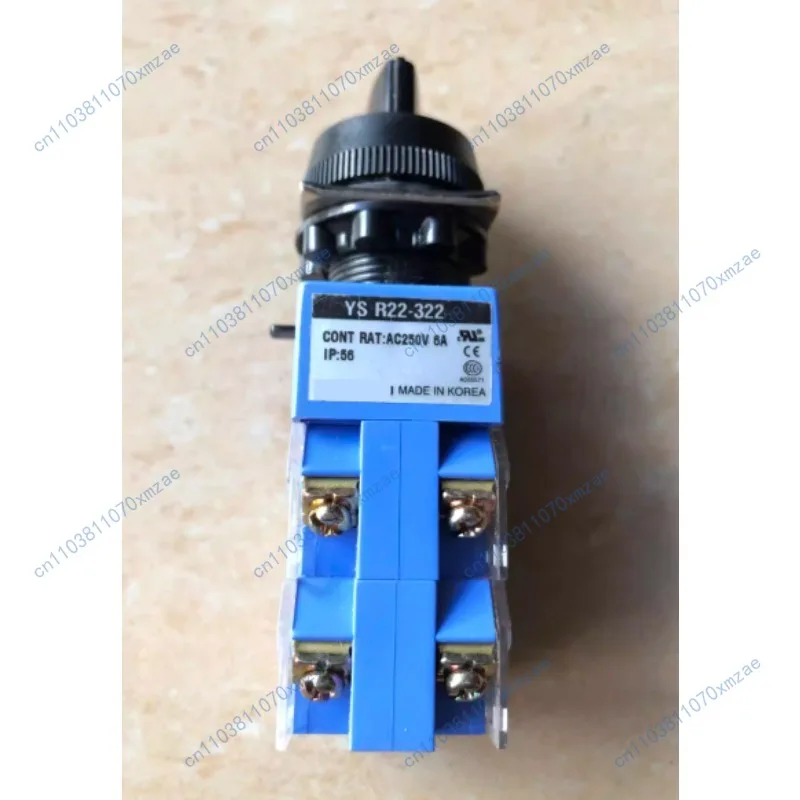 1pcs Rotary switch 3 positions 6A 250VAC