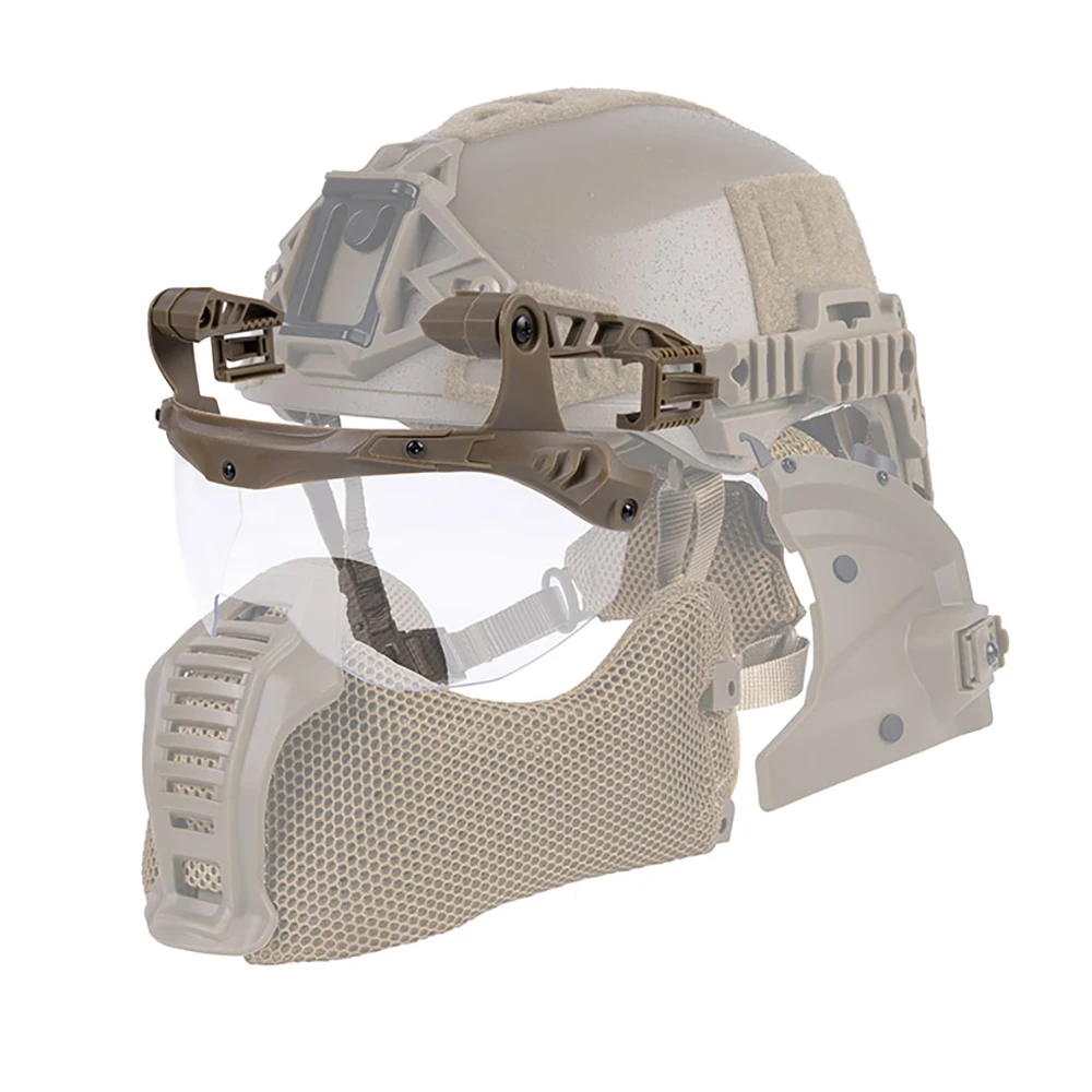 EX Wendy Helmet Ballistic Visor Tactical Goggles Anti-Fog Lens Protective Mask for 3.0 Helmet Guide