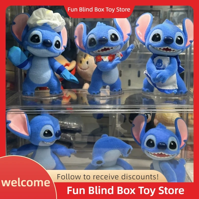 

2025 Hello Stitch Series Kawaii Blind Box - Stitch Mystery Figure Оптовая продажа, оригинальный орнамент, подарок для детей, модные рождественские игрушки