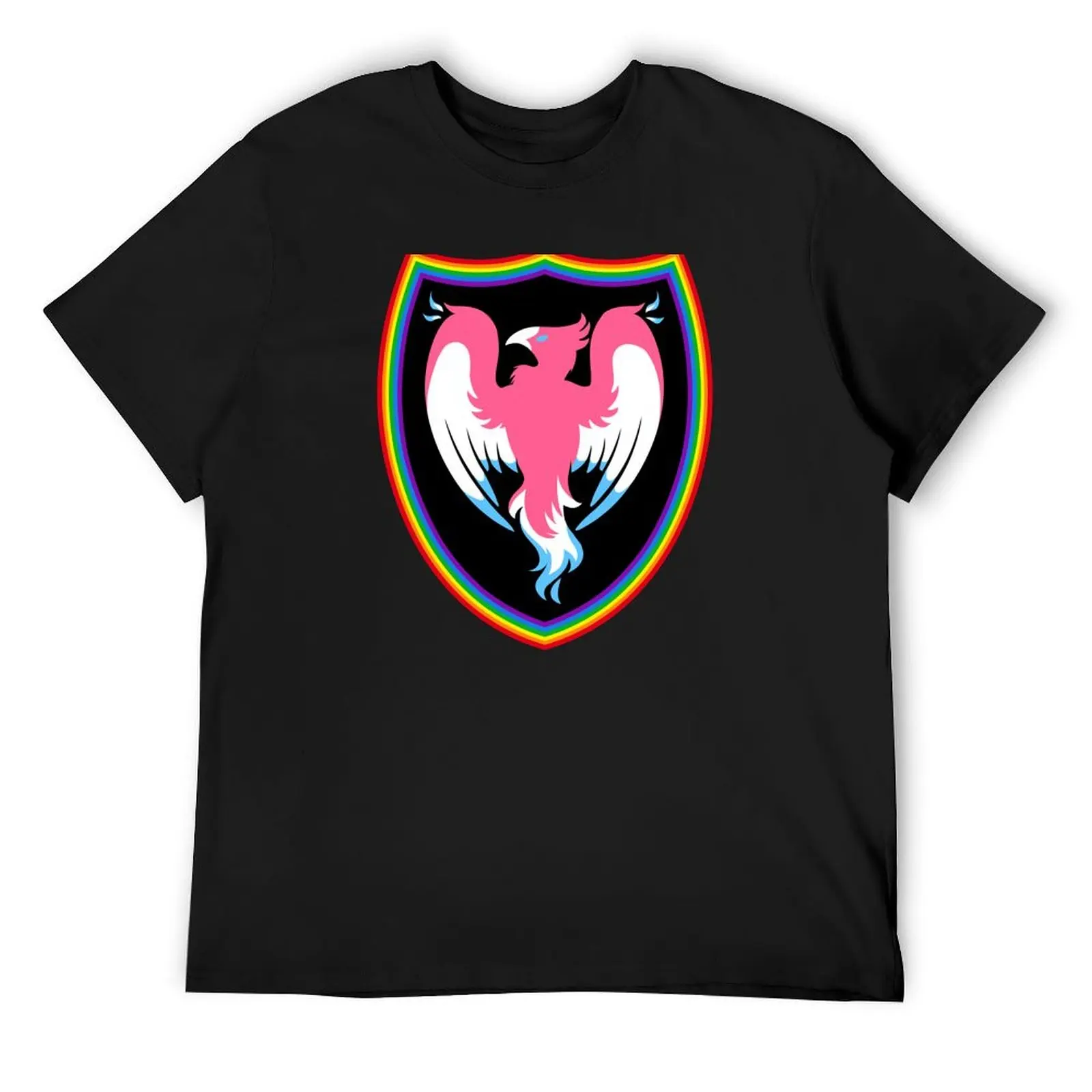 

Rainbow Shield Phoenix T-Shirt croswit shirt man tees affliction shirts men workout shirt