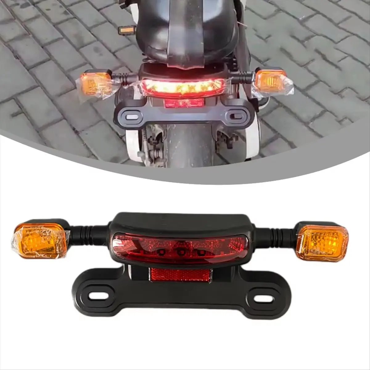 Super Sale 3-in-1 LED Taillight Electric Bicycle Turn Signal Rear Lamp E-Bike Rear Tail Light Indicator Cycling Modified Parts,A